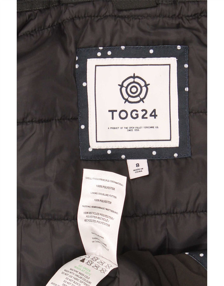 Tog 24 Womens Hooded Oversized Padded Jacket UK 8 Small Black Colourblock