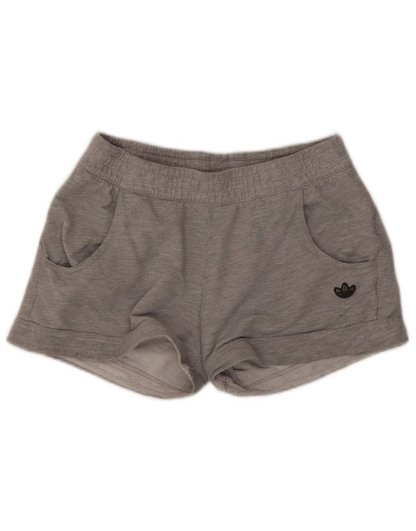Pantaloncini sportivi Adidas da donna UK 12 cotone grigio medio