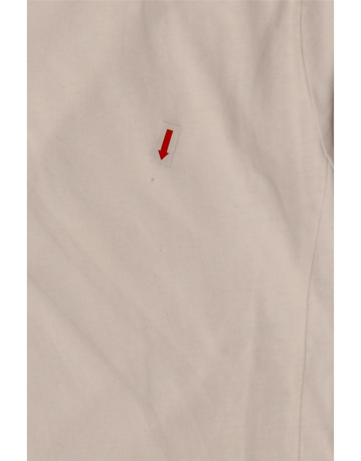 DIESEL Mens Graphic T-Shirt Top Medium White Cotton