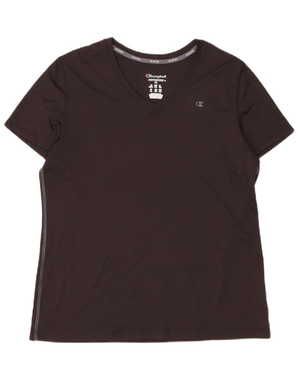 T-shirt da donna Champion Top UK 18 XL poliestere nero