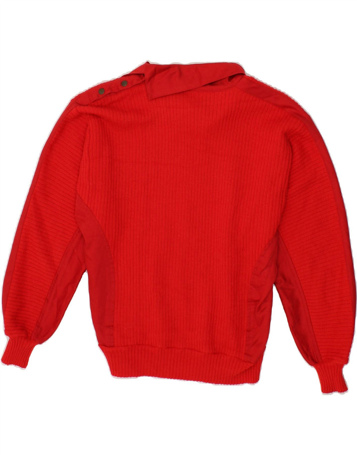 VINTAGE Womens Turtle Neck Jumper Sweater IT 42 Medium Red Wool Vintage Vintage and Second-Hand Vintage from Messina Hembry 
