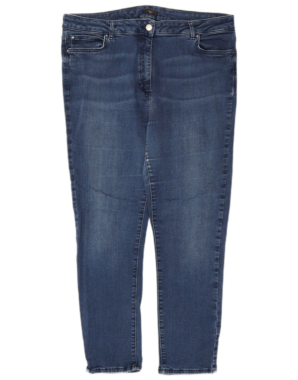 Jeans slim da donna M&Co UK 18 XL W34 L27 Cotone blu