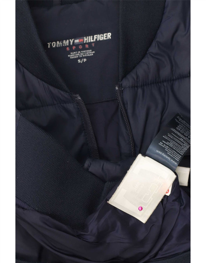 Tommy Hilfiger Mens Padded Jacket UK 36 Small Navy Blue Colourblock