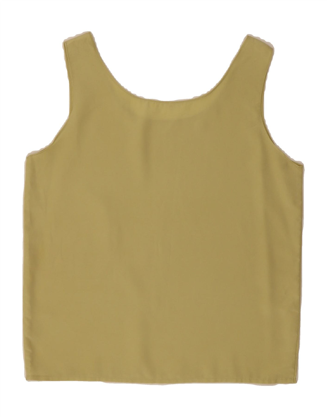 VINTAGE Womens Crop Sleeveless Blouse Top IT 44 Medium Green Polyester Vintage Vintage and Second-Hand Vintage from Messina Hembry 