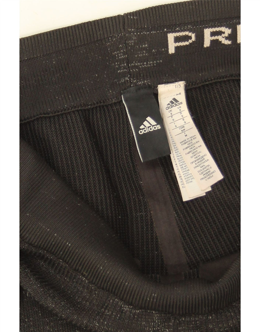 Adidas Pantalon de survêtement pour homme Petit polyester moucheté noir
