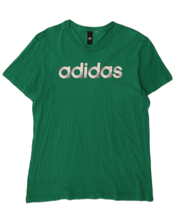Adidas Mens Graphic T-Shirt Top Medium Green