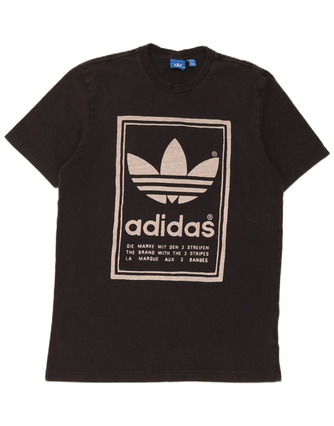 Adidas T-shirt graphique pour homme en coton noir moyen