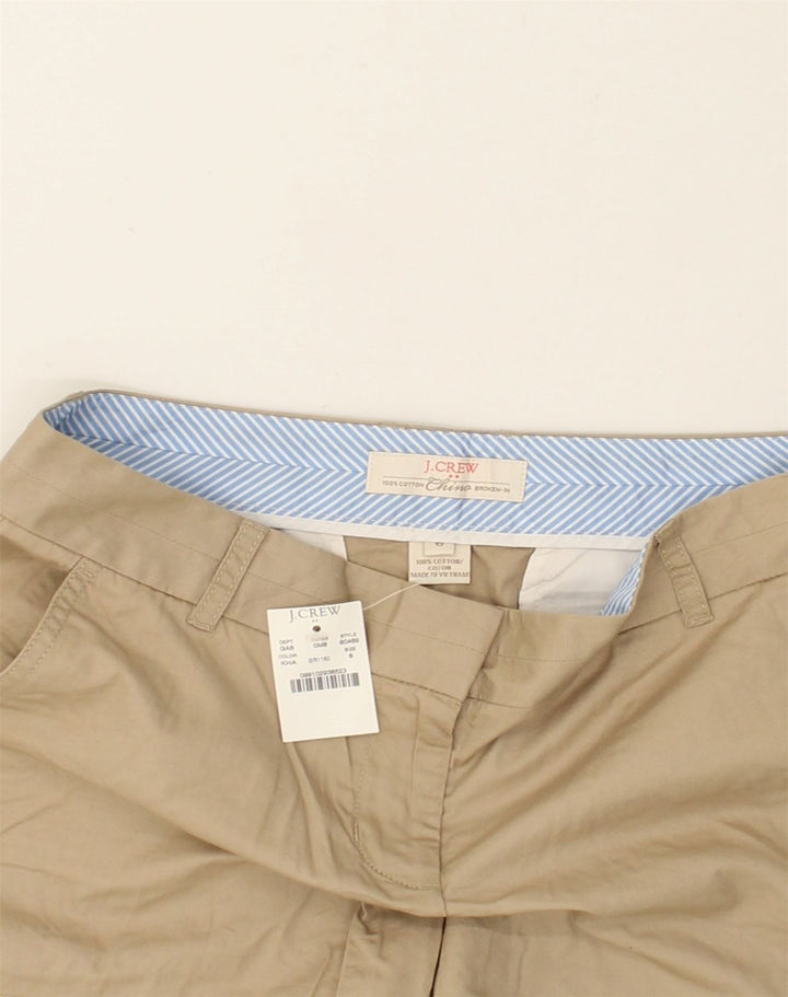 J. CREW Womens Broken In Chino Shorts US 6 Medium W30 Brown Cotton | Vintage J. Crew | Thrift | Second-Hand J. Crew | Used Clothing | Messina Hembry 