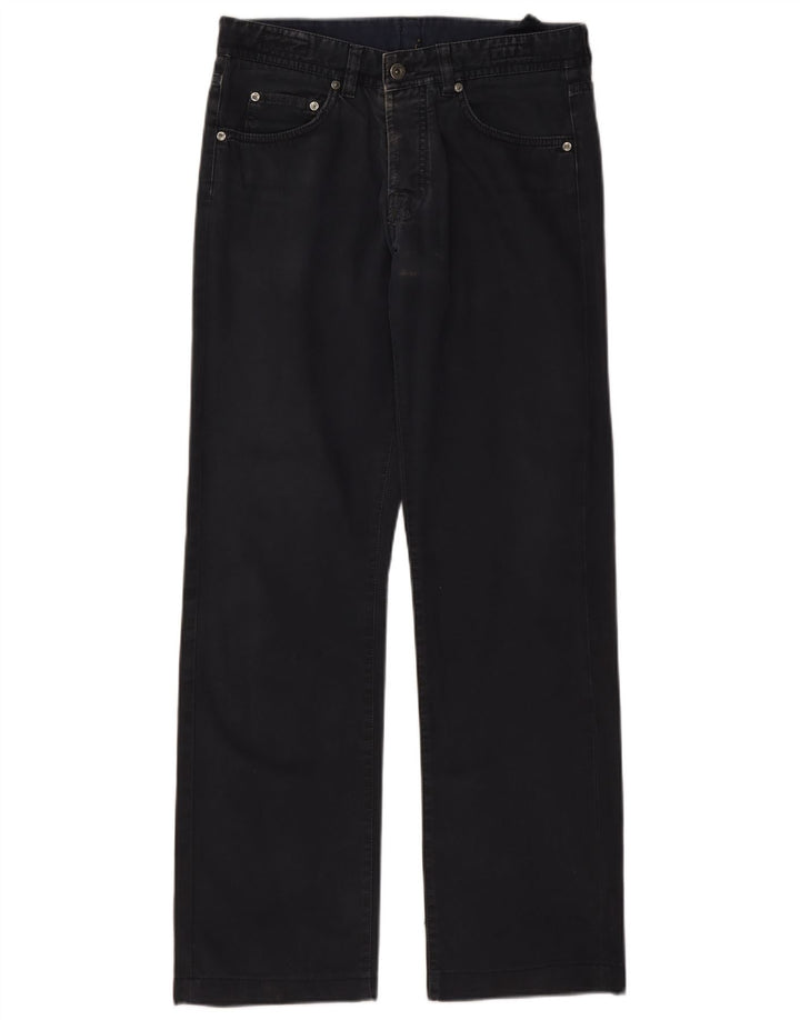 Massimo Dutti Herren Straight Jeans EU 40 Medium W31 L30 Marineblau Baumwolle