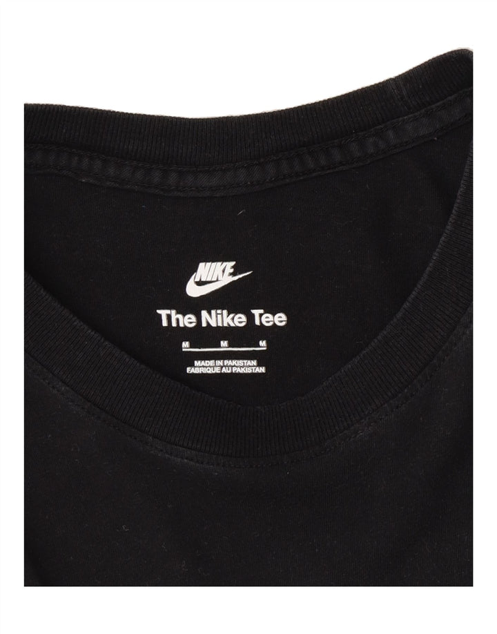 NIKE Mens Graphic T-Shirt Top Medium Black Cotton Vintage Nike and Second-Hand Nike from Messina Hembry 