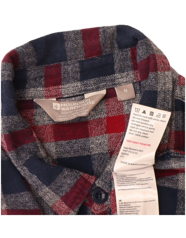 Camisa de franela para hombre de Mountain Warehouse Algodón a cuadros rojos medianos