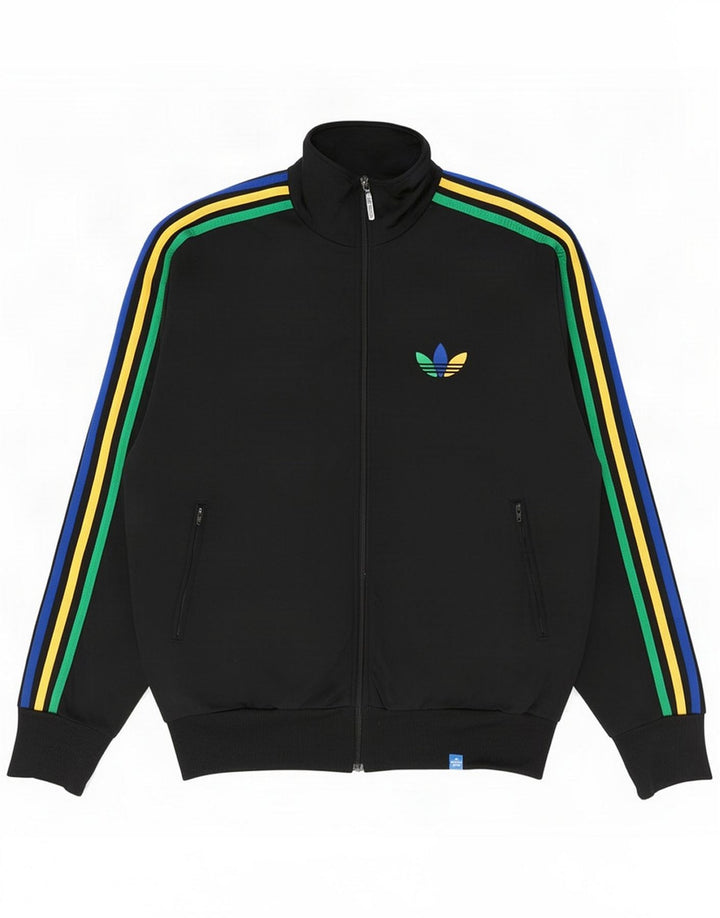 Adidas Herren-Trainingsanzug, Oberteil, Jacke, klein, schwarz, Polyester