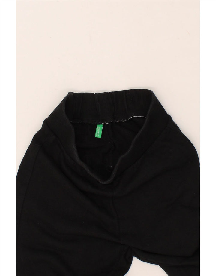 BENETTON Boys Tracksuit Trousers Joggers 7-8 Years Black Vintage Benetton and Second-Hand Benetton from Messina Hembry 