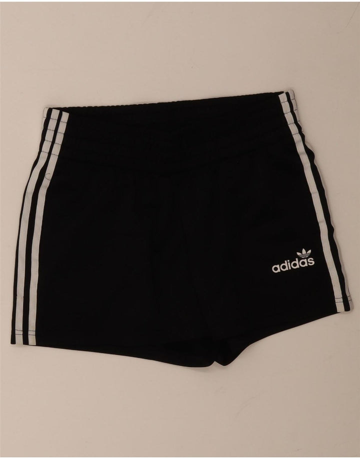 ADIDAS sportsshorts til kvinder UK 12 medium sort polyester