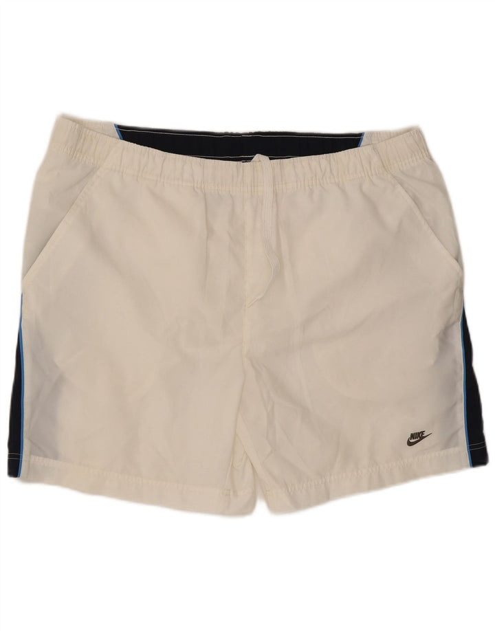 Nike Mens Swimming Shorts XL  White Colourblock Polyester