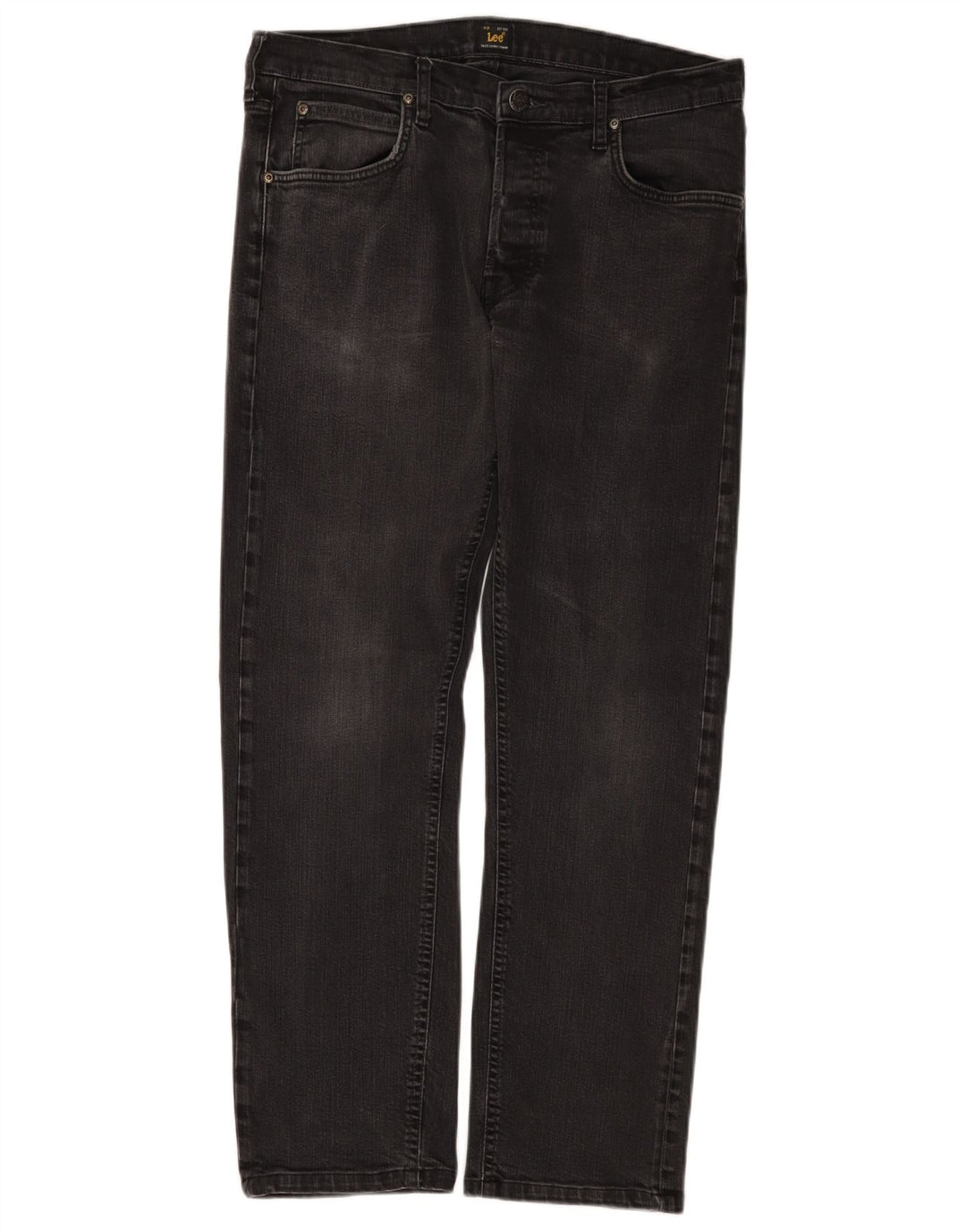 Lee Mens Daren Straight Jeans W33 L29 Sort Bomuld