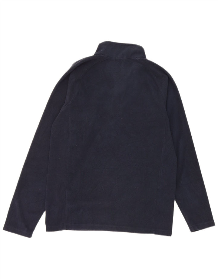 Kappa Boys Zip Neck Fleece Jumper 13-14 Years Navy Blue Polyester