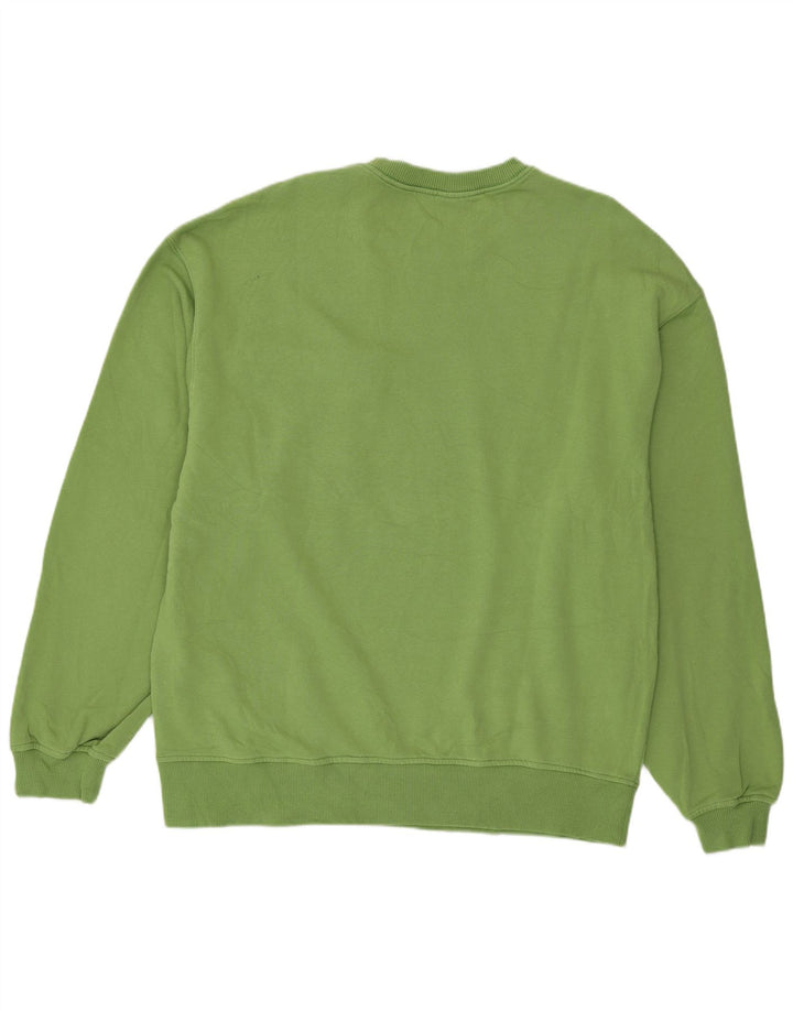 Zara Mens Sweatshirt Jumper XL Green Cotton