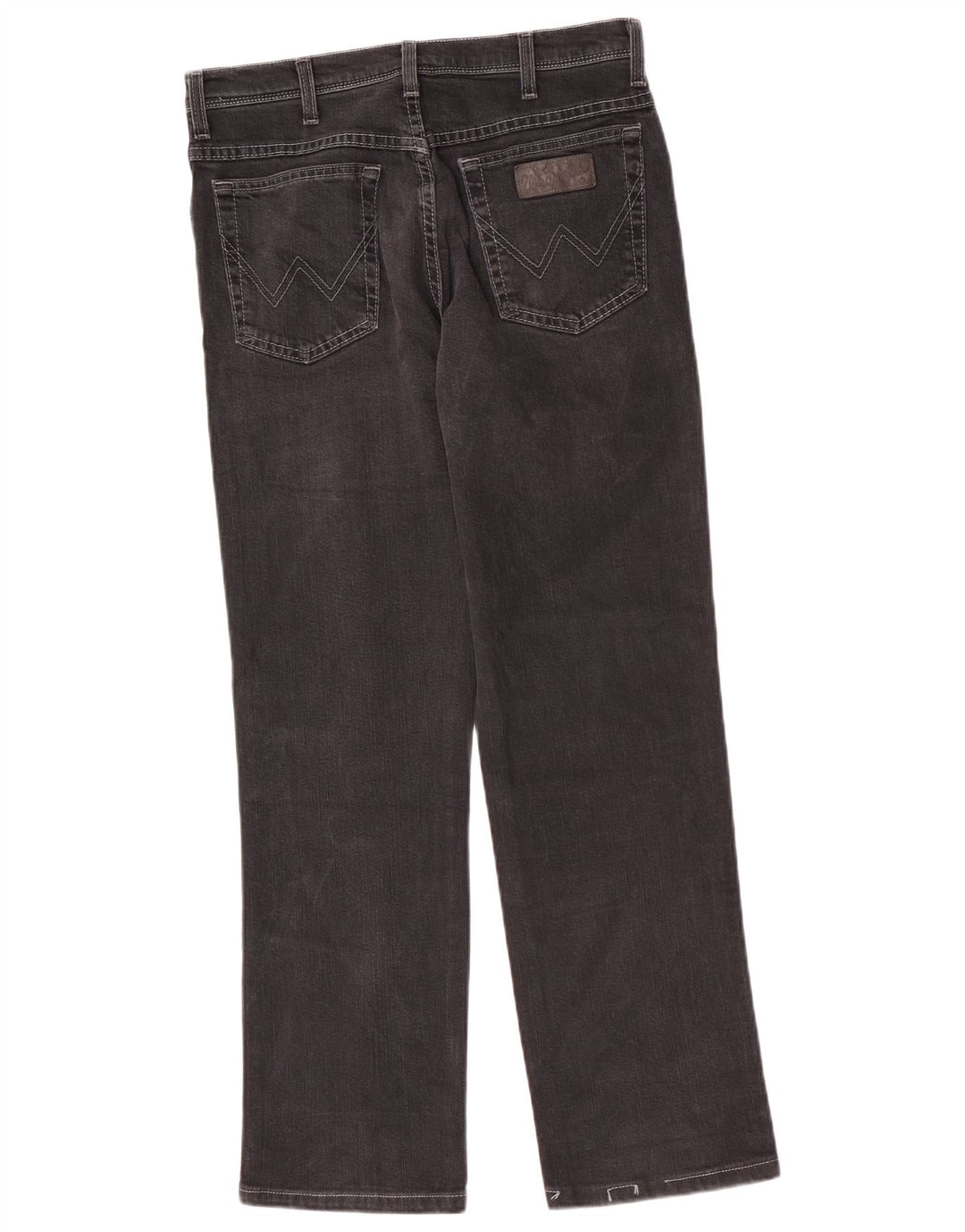 Wrangler Mens Texas Stretch Straight Jeans W33 L29 Grey Cotton