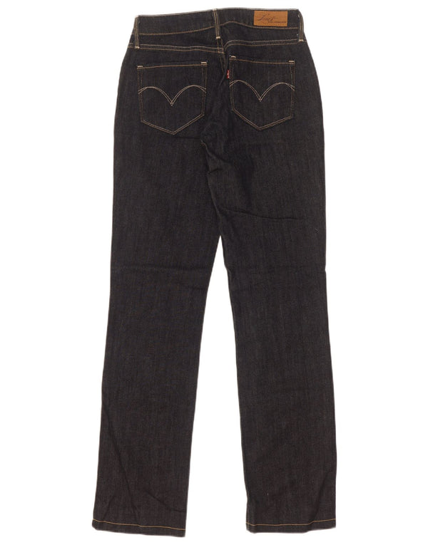 Levi's Womens Bold Curve Straight Jeans W25 L32 Μαύρο βαμβακερό