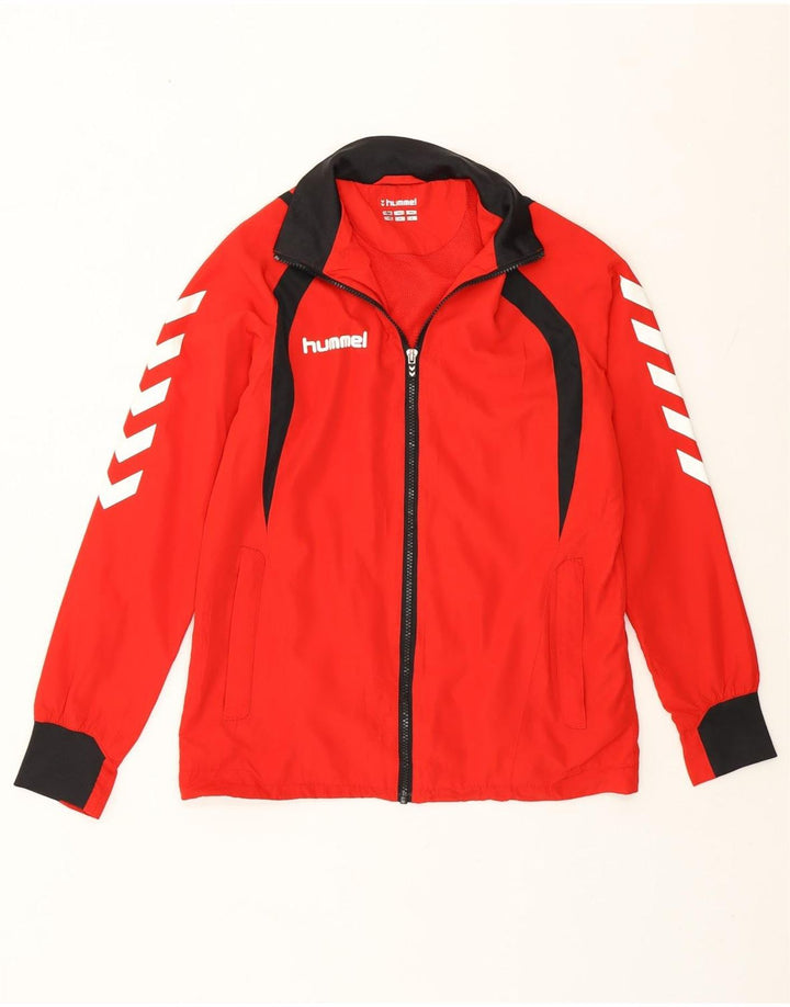 Hummel Mens Graphic Tracksuit Top Jacket XS Red Colourblock Polyester