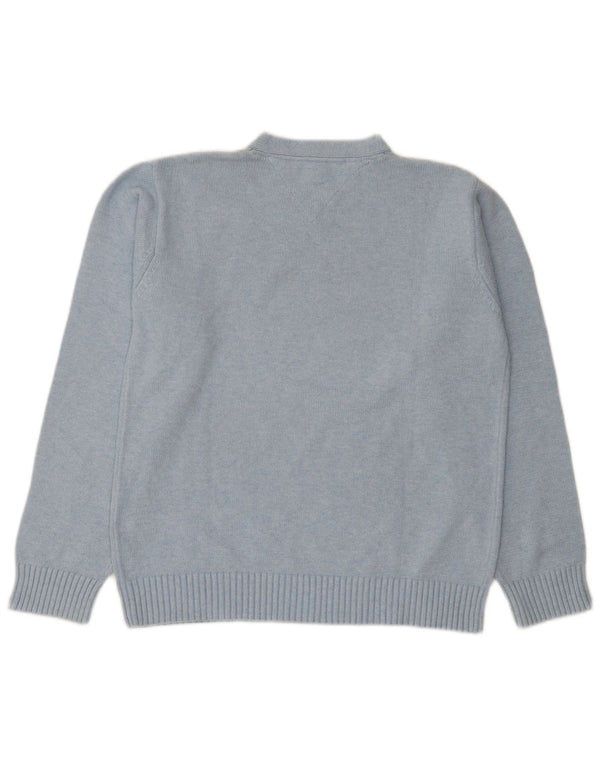 Tommy Hilfiger Herre V-hals sweater Medium Blå Bomuld