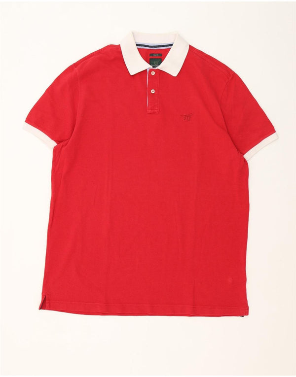 Henry Cottons Mens Slim Fit Polo Shirt 3XL Red Cotton