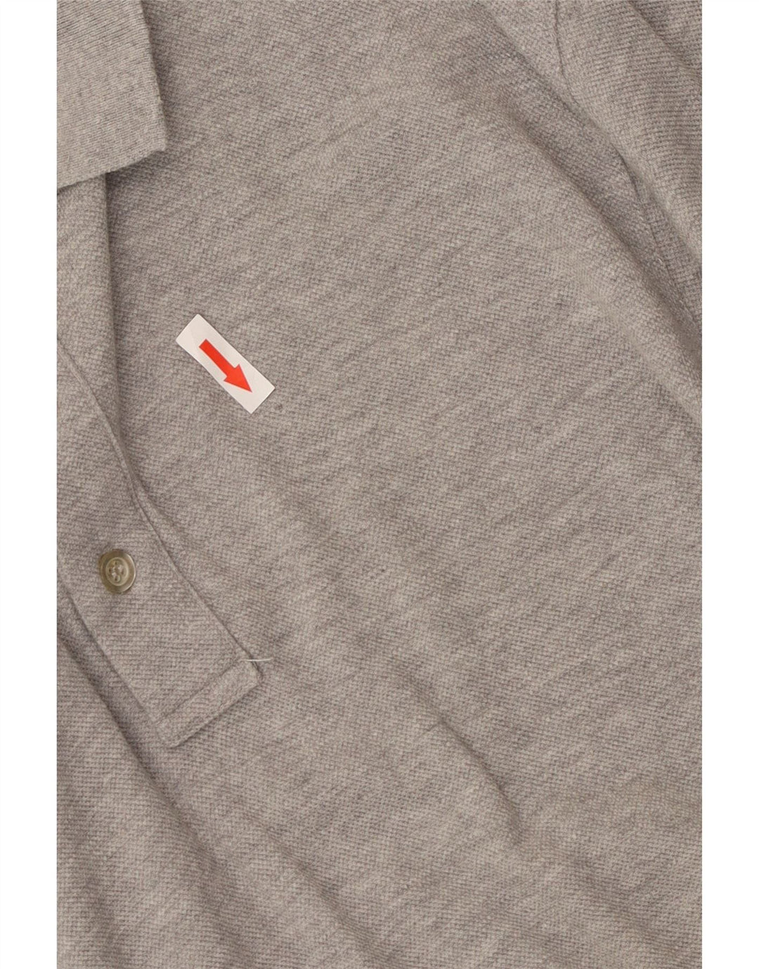 Calvin Klein Mens Long Sleeve Polo Shirt Medium Grey