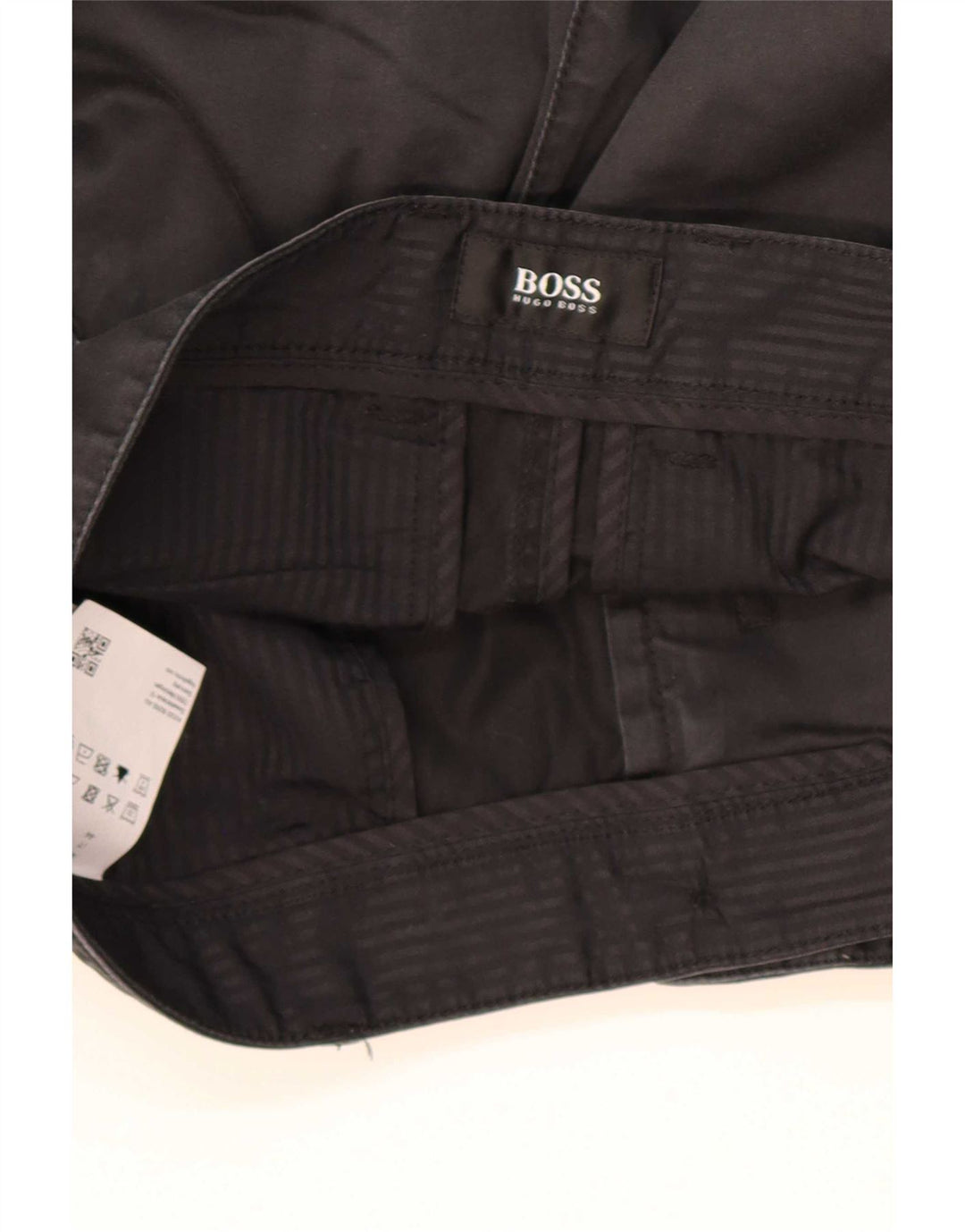Hugo Boss Chino Shorts til mænd W28 Små sorte bomuld