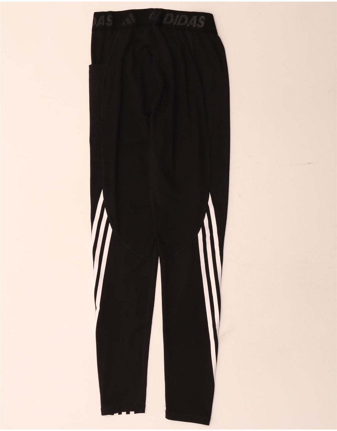 Adidas Graphic Leggings til kvinder UK 8 Small Black Polyester
