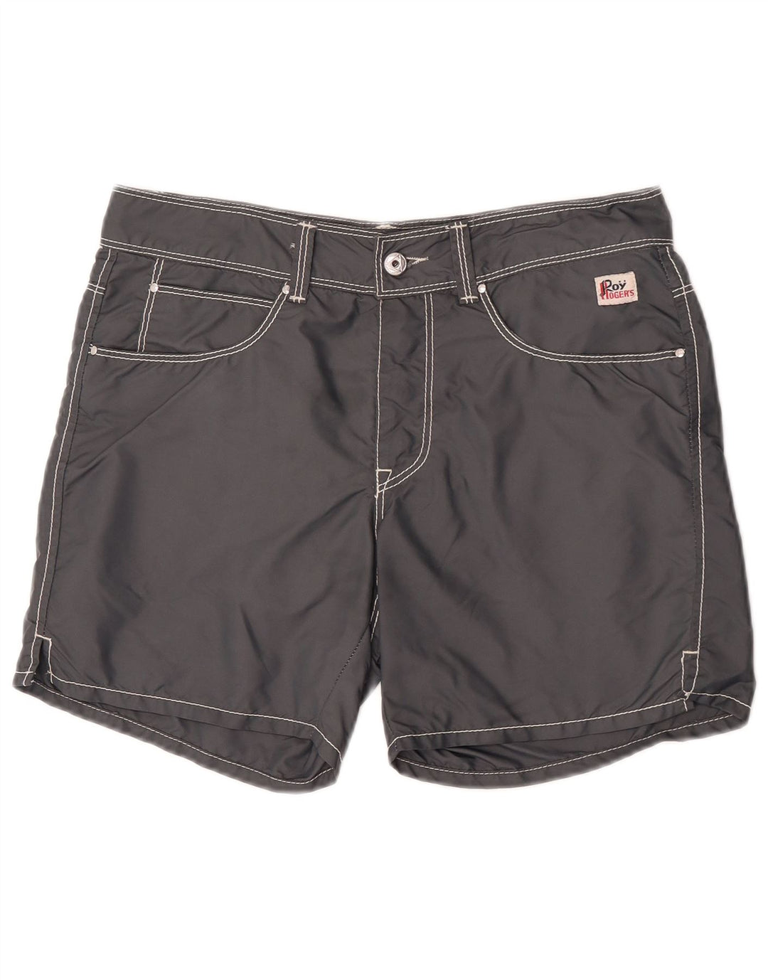 Roy Rogers Mens Swimming Shorts Medium Grey Polyamide