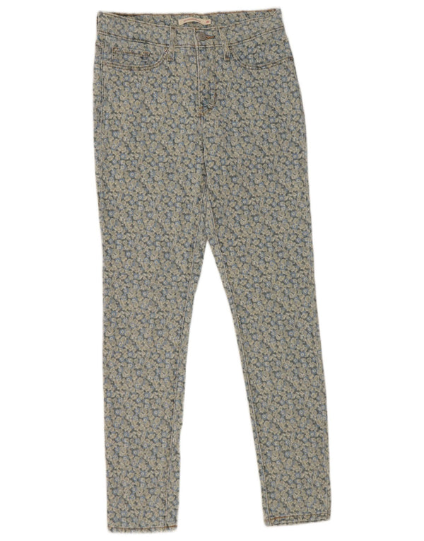 Calça jeans feminina Levi's 311 Shaping Skinny W27 L30 azul floral algodão