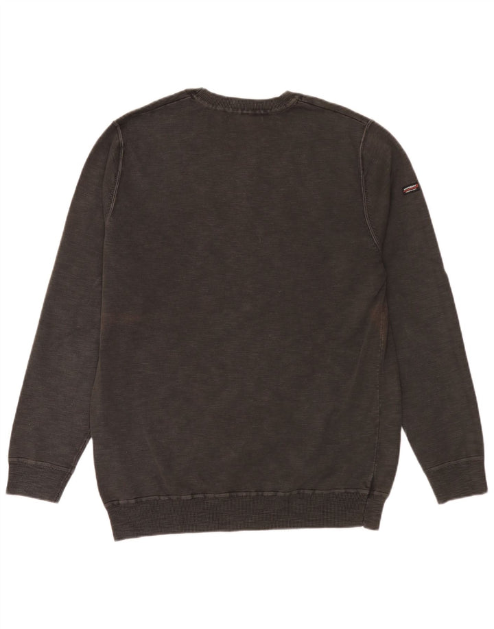Superdry Sweat-shirt pour homme 2XL Gris Coton
