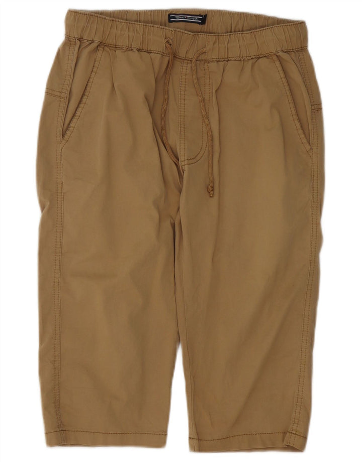 Bermuda da uomo Tommy Hilfiger W30 in cotone marrone medio