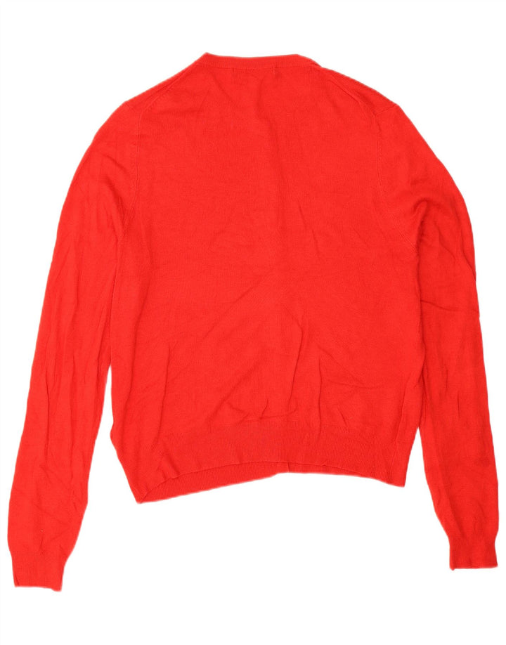 Marks & Spencer Womens Cardigan Sweater UK 14 Large  Red Viscose