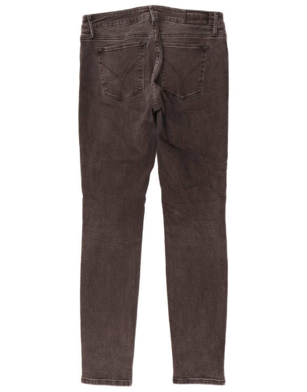 Calvin Klein Womens Skinny Jeans W30 L32 Grey Cotton