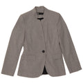Zara Veste Blazer 1 Bouton Femme EU 34 2XS Gris Polyester