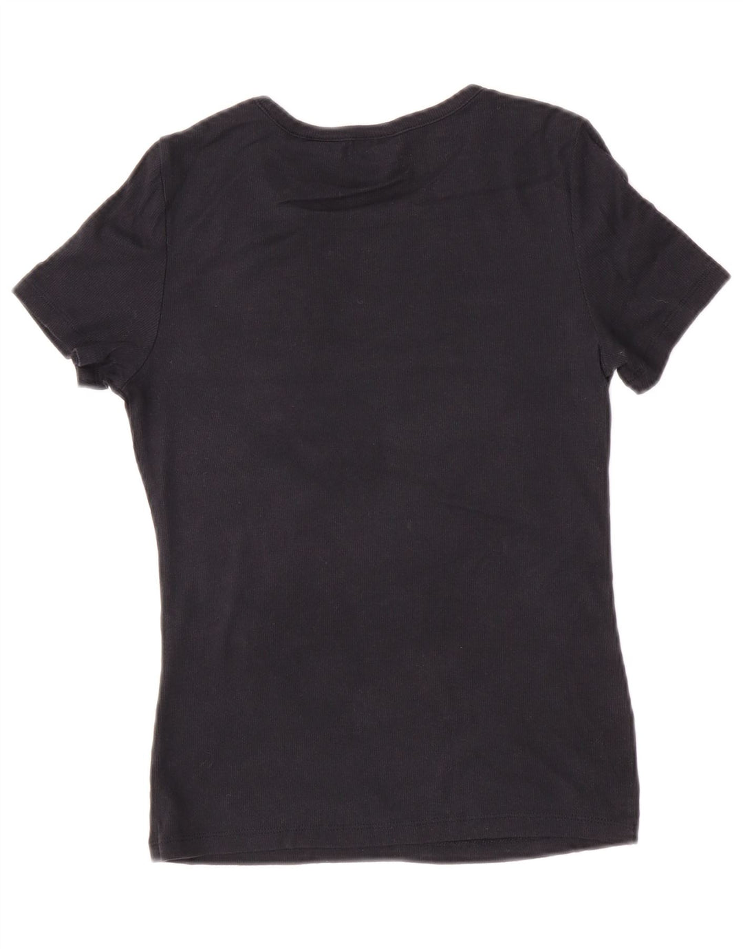 Levi's Damen T-Shirt Top UK 12 Medium Schwarz Baumwolle