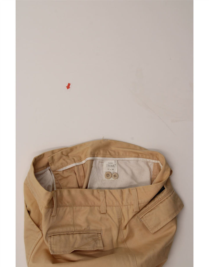 PACIFIC TRAIL Mens Straight Cargo Trousers W32 L31 Beige Cotton Vintage Pacific Trail and Second-Hand Pacific Trail from Messina Hembry 
