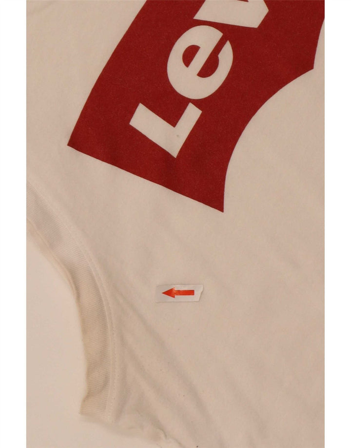 Canotta grafica da donna Levi's UK 14 medio bianco sporco