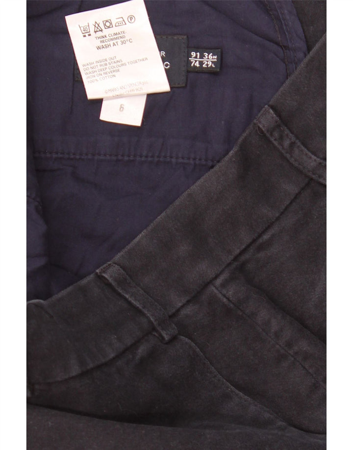 MARKS & SPENCER Herren Blue Harbour Chinohose W36 L29 Marineblau