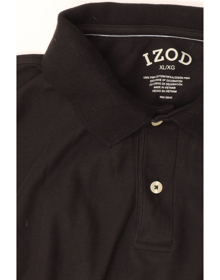 Izod Polo Homme XL Noir Coton