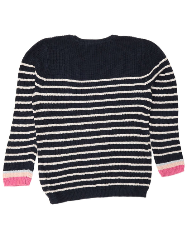 U.S. Polo Assn. Womens Crew Neck Jumper Sweater UK 14 Large Navy Blue