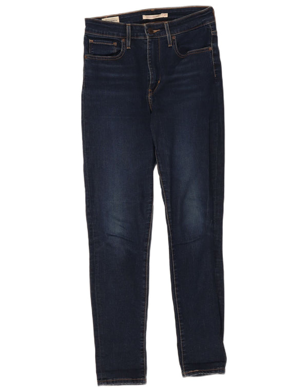 Damskie jeansy Levi's 721 z wysokim stanem W27 L28 Granatowa bawełna
