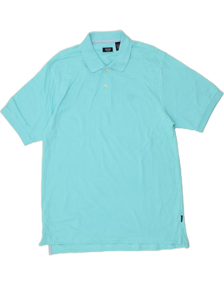 IZOD Mens Polo Shirt Large Blue Cotton Vintage Izod and Second-Hand Izod from Messina Hembry 