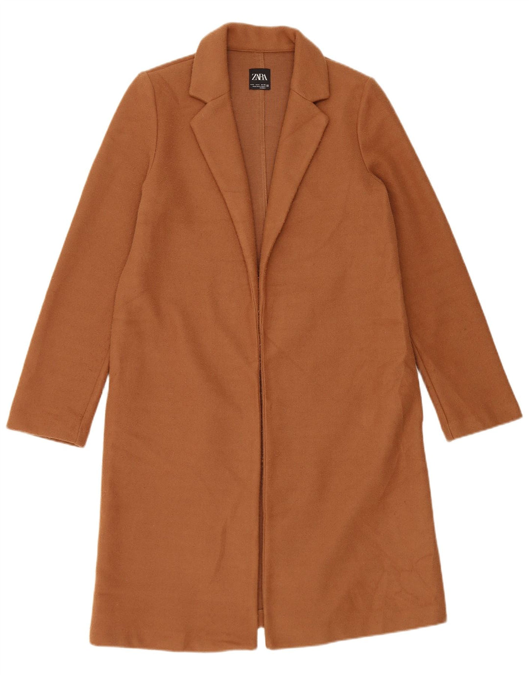 Zara Γυναικείο Πανωφόρι UK 10 Small Brown Polyester