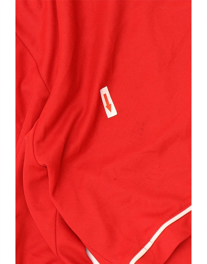 Adidas Mens Graphic Regular Sport Shorts Medium Red Polyester Sports