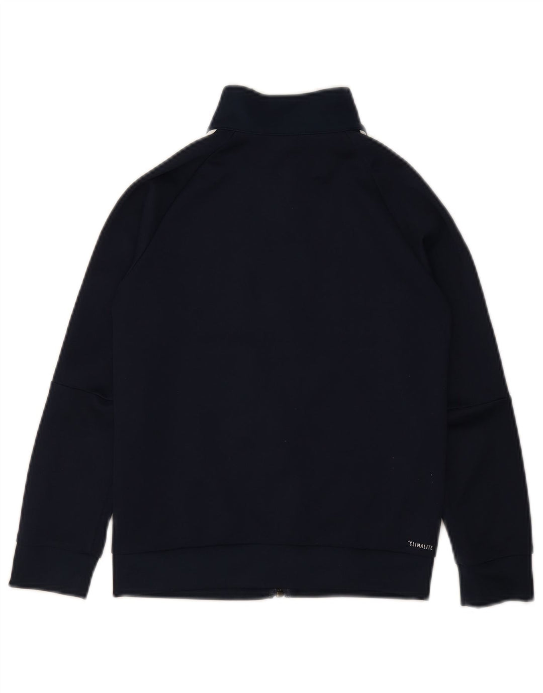 ADIDAS Boys Tracksuit Top Jacket 7-8 Years Navy Blue Polyester