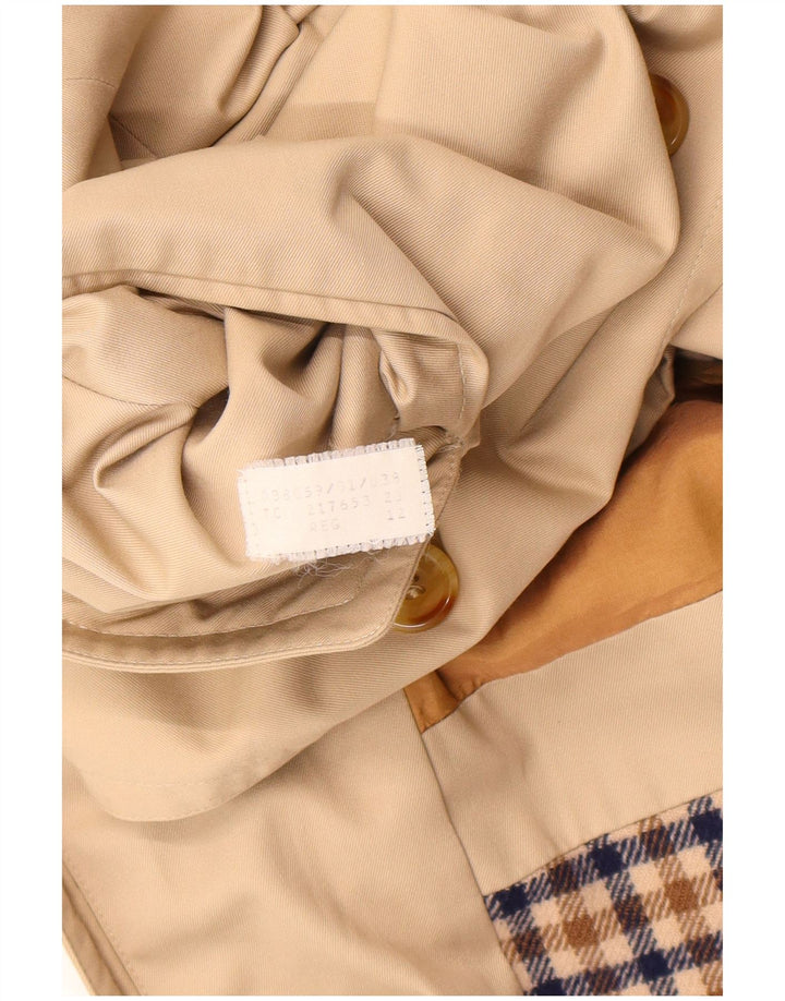 Aquascutum Womens Oversized Trench Coat UK 12 Medium Beige Classic