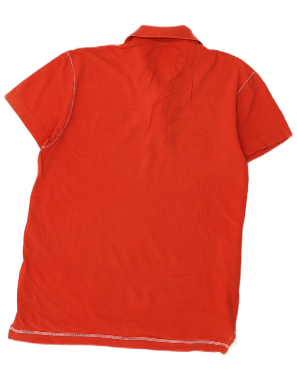 Calvin Klein Jeans Mens Polo Shirt Large Orange Cotton